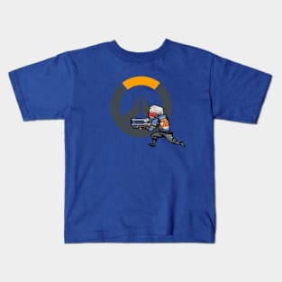 Overwatch - 16-Bit Soldier 76 W/ Logo Kids T-Shirt